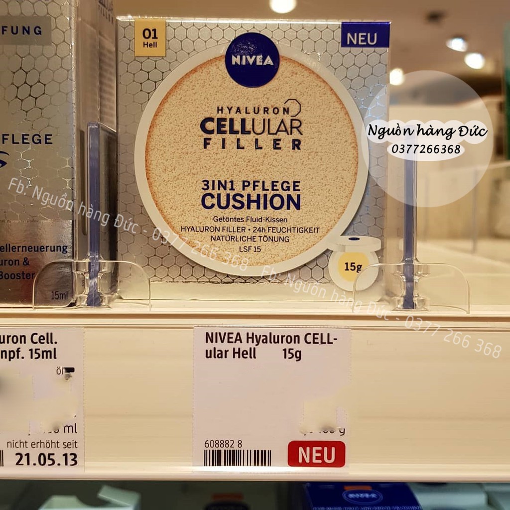 Phấn nước Nivea Hyaluron Cellular Filler 3 In 1 Làm Căng Da