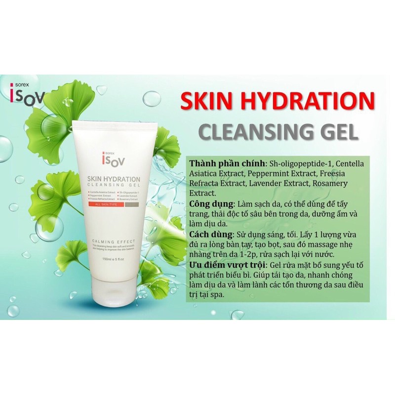 Gel rửa mặt làm dịu da Skin Hydration ISOV dành cho da nhạy cảm | BigBuy360 - bigbuy360.vn