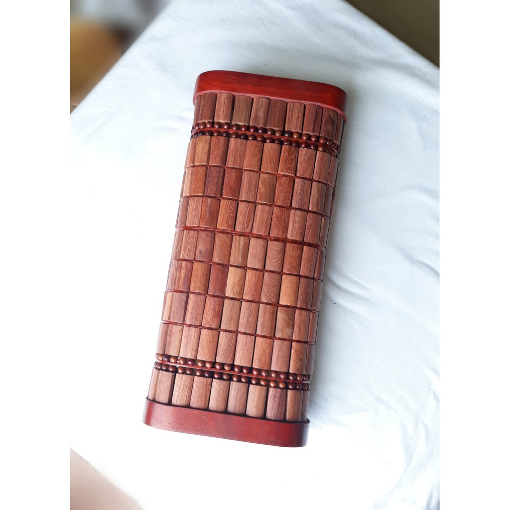 Gối điều hòa massage mặt gỗ trắc, gỗ hương cao cấp