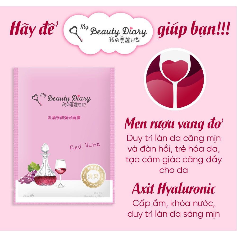 Bản Đài - Mặt nạ rượu vang đỏ My Beauty Diary