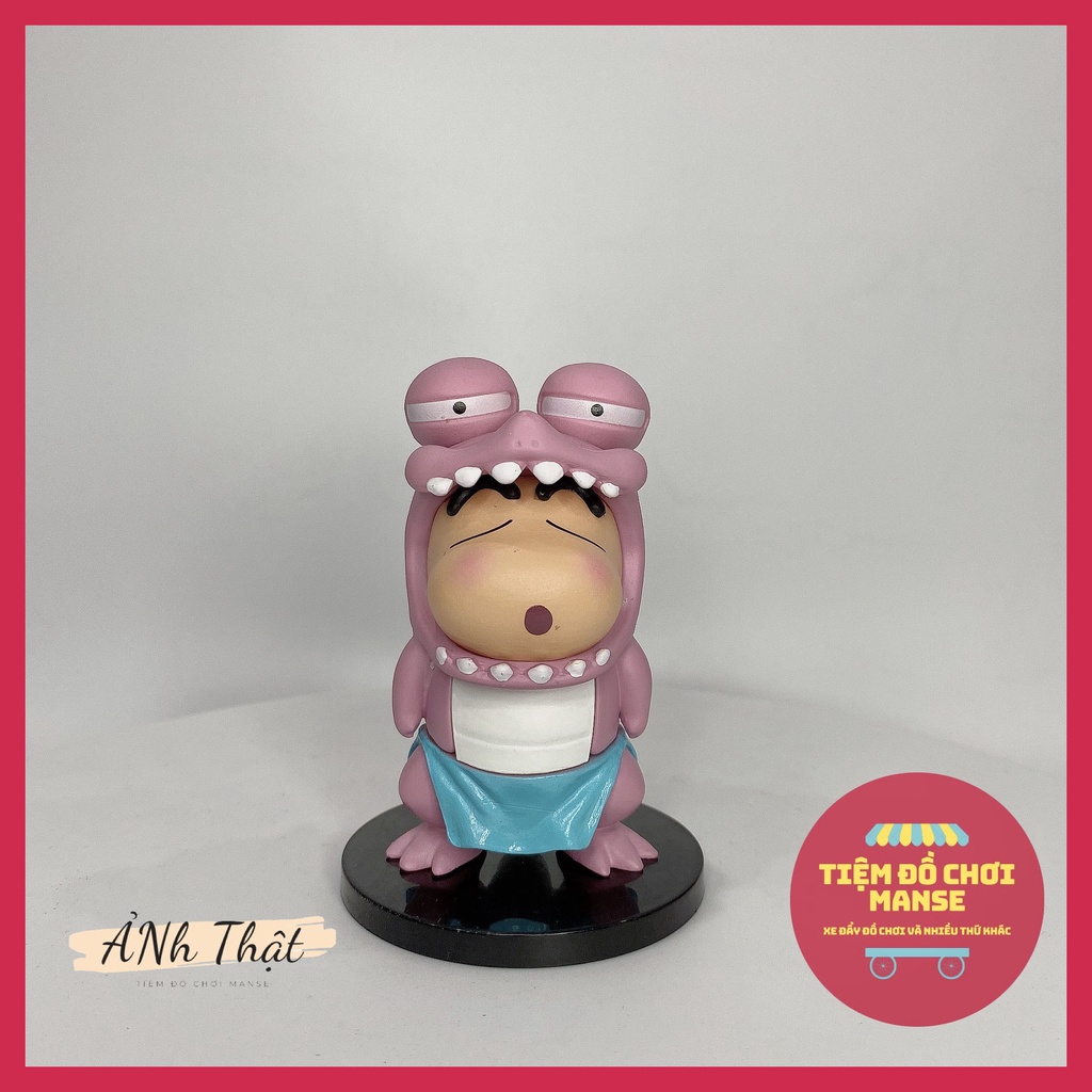 Set Mô hình Anime 06 bé Shin Cậu bé bút chì Shinosuke dễ thương MẪU TO 8.5 cm bền màu an toàn khủng long ếch