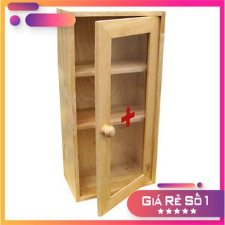 Tủ  y tế đơn cao cấp gỗ đức thành – tủ  y tế cửa mica gỗ đức thành