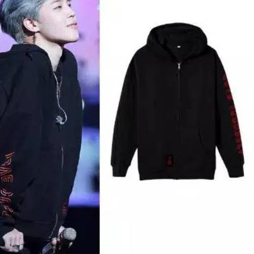 Áo Hoodie Khóa Kéo 491 Bts Yourself World Tour 2018 Jimin Suga Jhope Taehyung Real