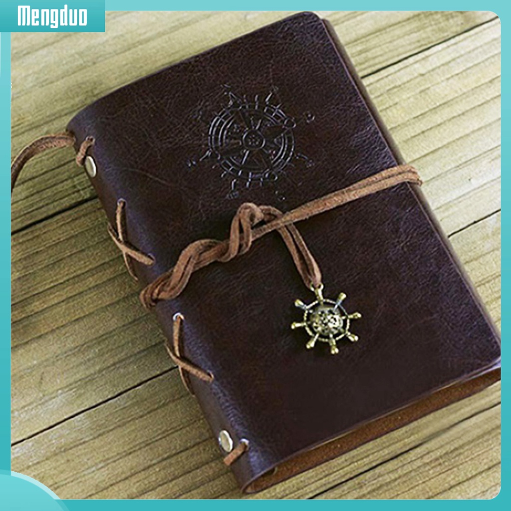 Sổ tay kích thước A5 phong cách retro bìa giả da