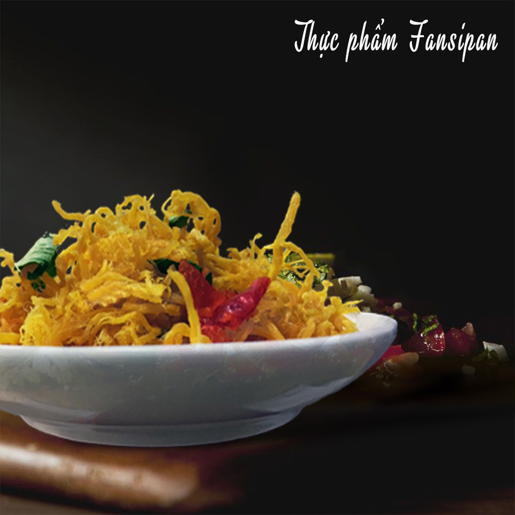 Khô gà lá chanh Fansipan 50g - khô gà lá chanh cay loại 1, thơm ngon không chất độn đảm bảo An toàn vệ sinh Thực phẩm | BigBuy360 - bigbuy360.vn