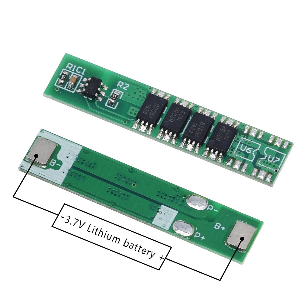 Bảng Mạch Bảo Vệ 1S 7.5A 10A 15A 3.7V Li-ion 3 4 6 Mos BMS PCM Cho 18650