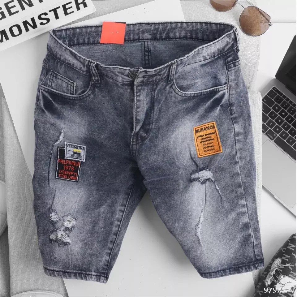 Quần Short Nam Chất Jean Co Giãn, Quần Đùi Nam thời trang cao cấp MuradFashion NT162 | BigBuy360 - bigbuy360.vn