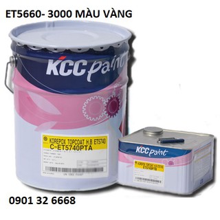 Sơn sàn Epoxy KCC ET5660- 3000M( màu vàng) (16L)