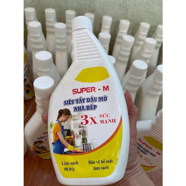Tẩy rửa xoong nồi, dụng cụ nhà bếp SUPPER-M