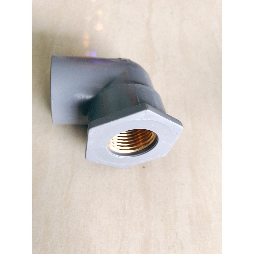 Ren đồng PVC,Măng sông ren đồng, Cút ren đồng, Tê ren đồng phi 27