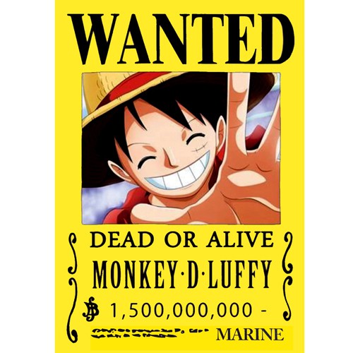 Ảnh lênh truy nã hải tặc One Piece 1 set 9 nhân vật -55k
