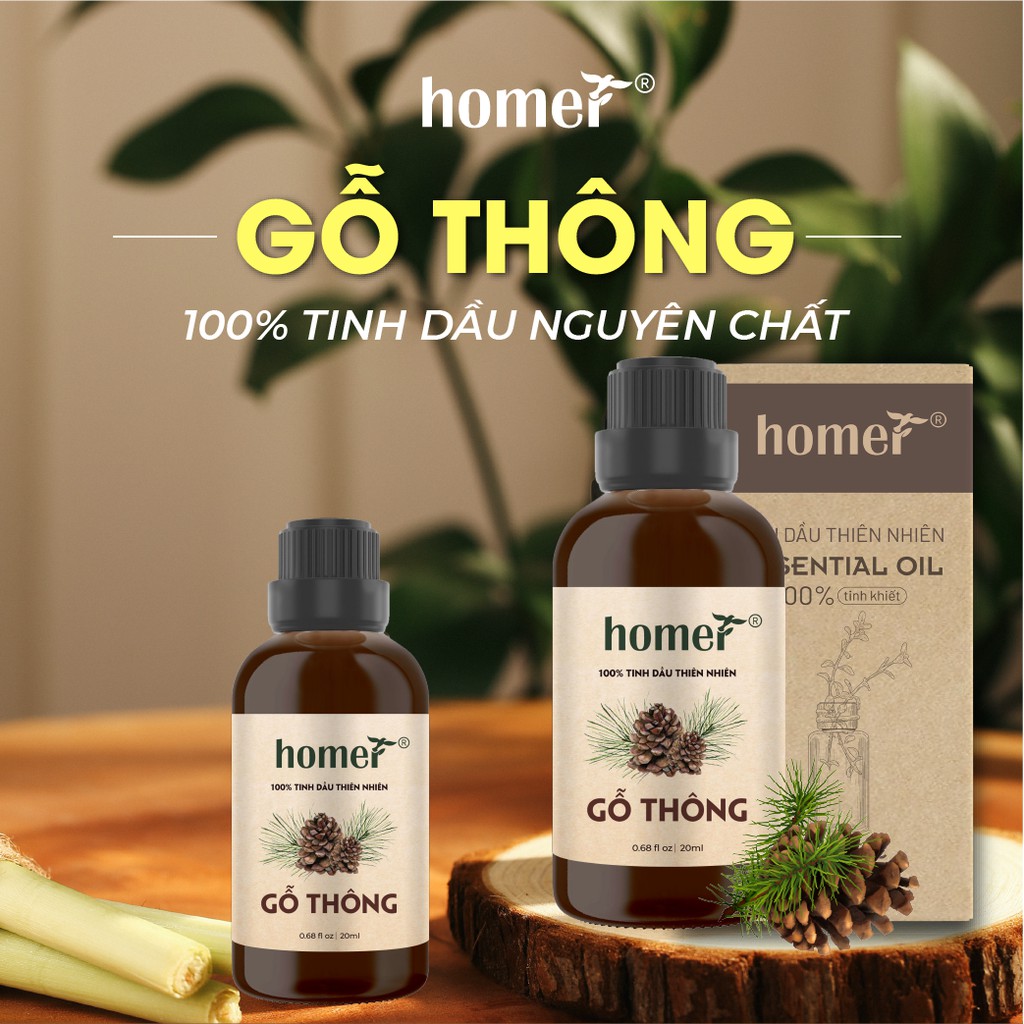 Tinh dầu Gỗ Thông Đỏ Homer - Pine Essential Oil - đạt chuẩn chất lượng kiểm định