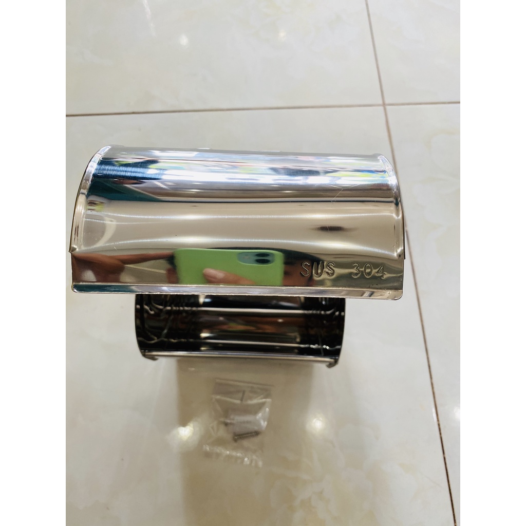 Hộp Đựng Giấy Vệ Sinh Kín Bằng Inox 304 Gắn Tường Trong Phòng Tắm, Nhà Vệ Sinh - Mã SP: PE340