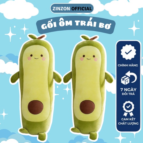 Gấu bông bơ dài nhồi bông êm mịn dễ thương cao cấp ZinZon