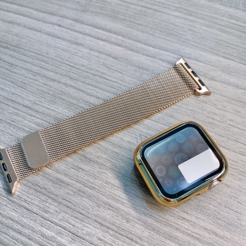 Combo 2 món dây đồng hồ apple  watch thép