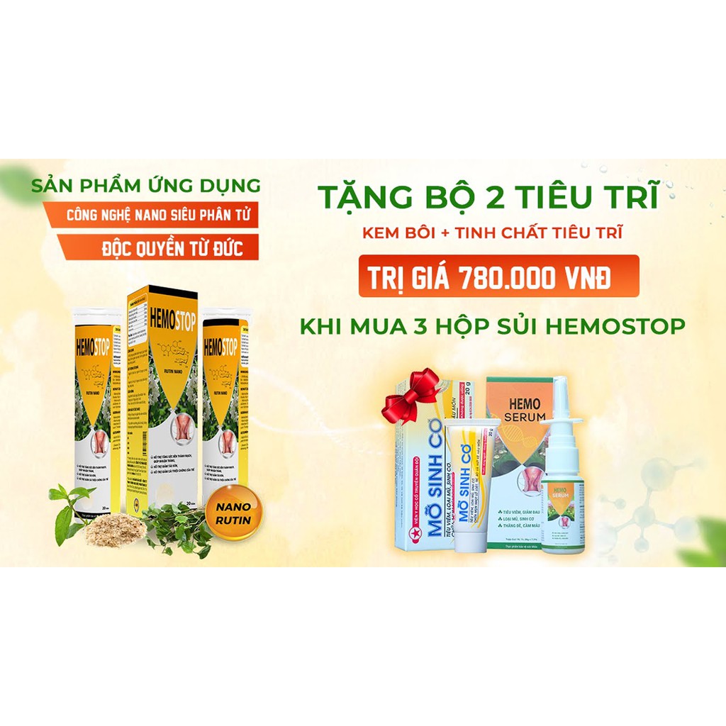 ✅VIÊN SỦI HEMOSTOP -VIÊN SỦI TIÊU TRĨ SỐ 1 VIỆT NAM