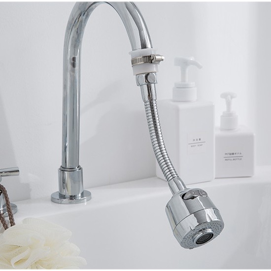 Đầu nối vòi rửa bát INOX cao cấp giảm áp 2 chế độ nước có bộ lọc (Tiếp kiệm nước)