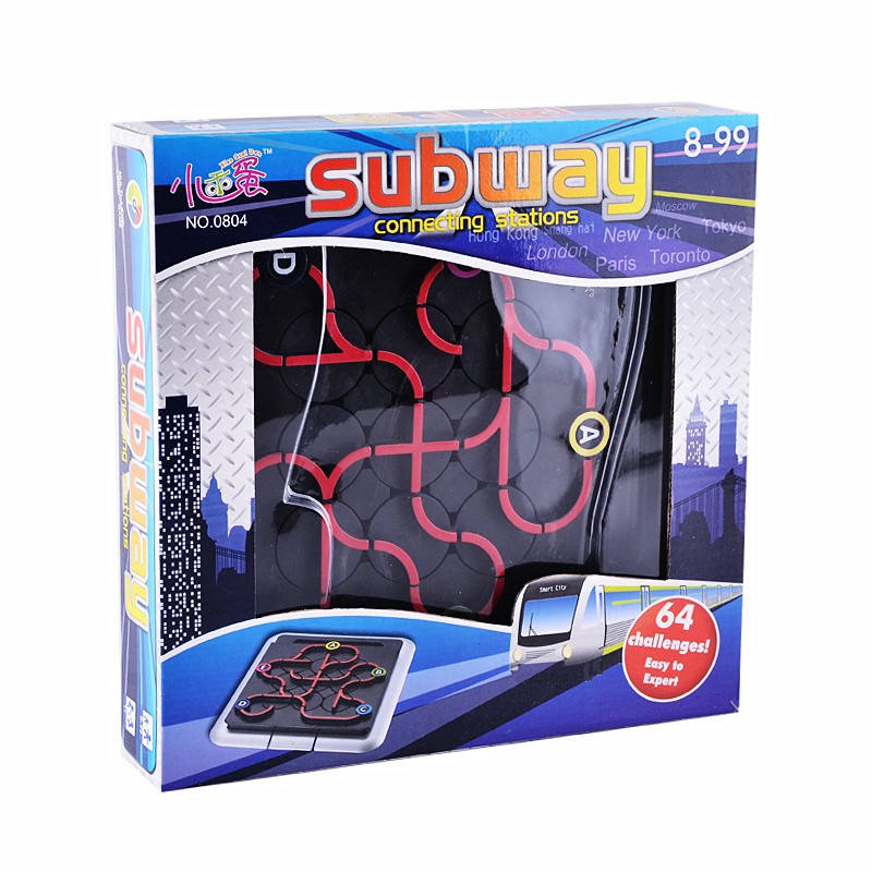 Smart Games 64 Challenges Subway Connecting Stations Bộ Đồ Chơi Board Game 64 Thẻ Cho Bé