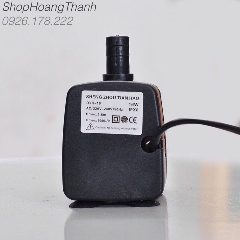Bơm nước 16w cho quạt hơi nước bơm bể cá loại chuẩn 100% dây đồng