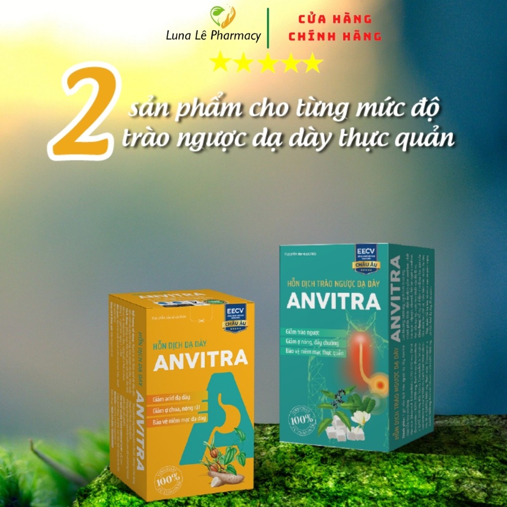 Anvitra Hỗn Dịch Giảm Acid Dạ Dày Và Trào Ngược Dạ Dày Thực Quản Hộp 15 Gói | BigBuy360 - bigbuy360.vn