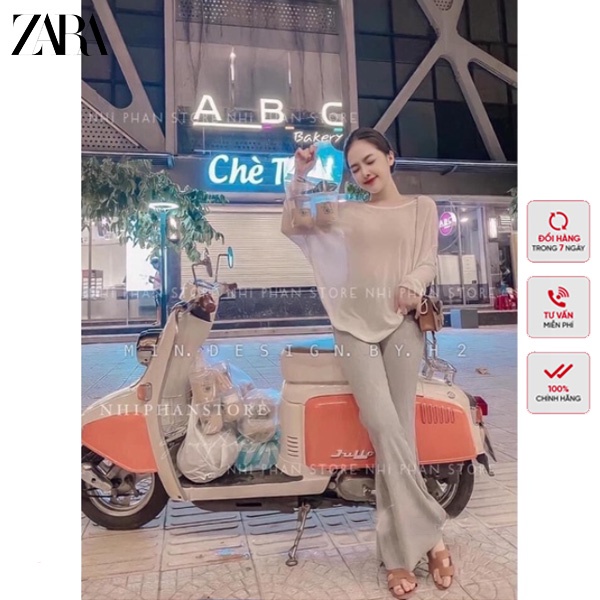 Quần Ống Loe Cotton ZR Dày Dặn 3 Màu Lựa Chọn