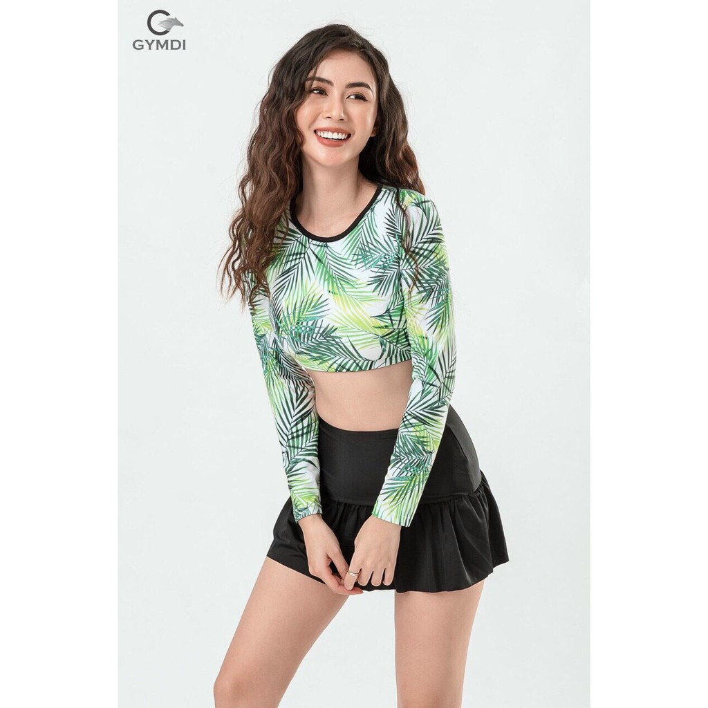 Bikini 2 mảnh, Bikini đi biển croptop cực đẹp vải thun co dãn siêu mát lạnh