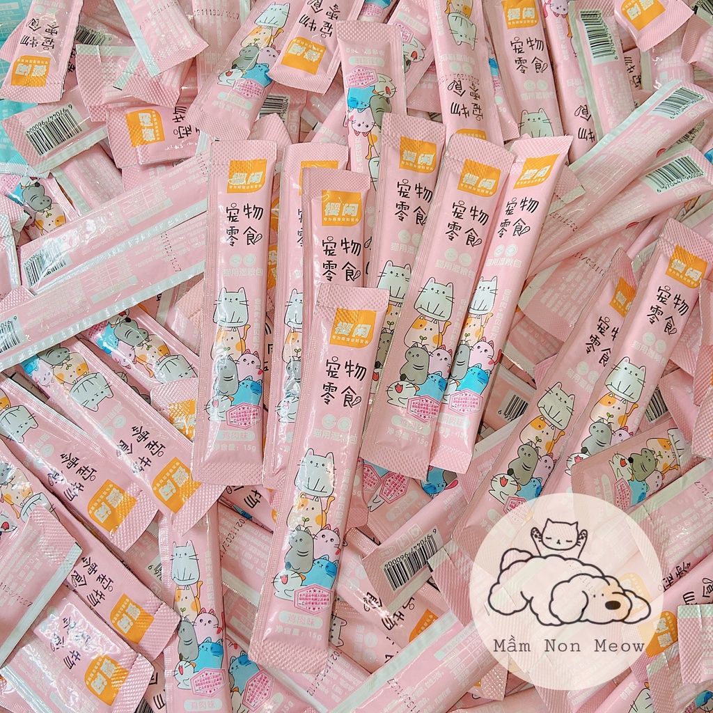 Combo 100 Thanh Súp Thưởng Cho Mèo Shizuka 15gr - Hery Pet