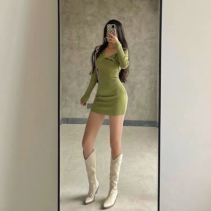 sẵn 36 đen BOOTS CAO BỒI KIỂU MŨI NHỌN da vân dày dặn mịn hàng loại đẹp hộp lớn- ORDER | BigBuy360 - bigbuy360.vn