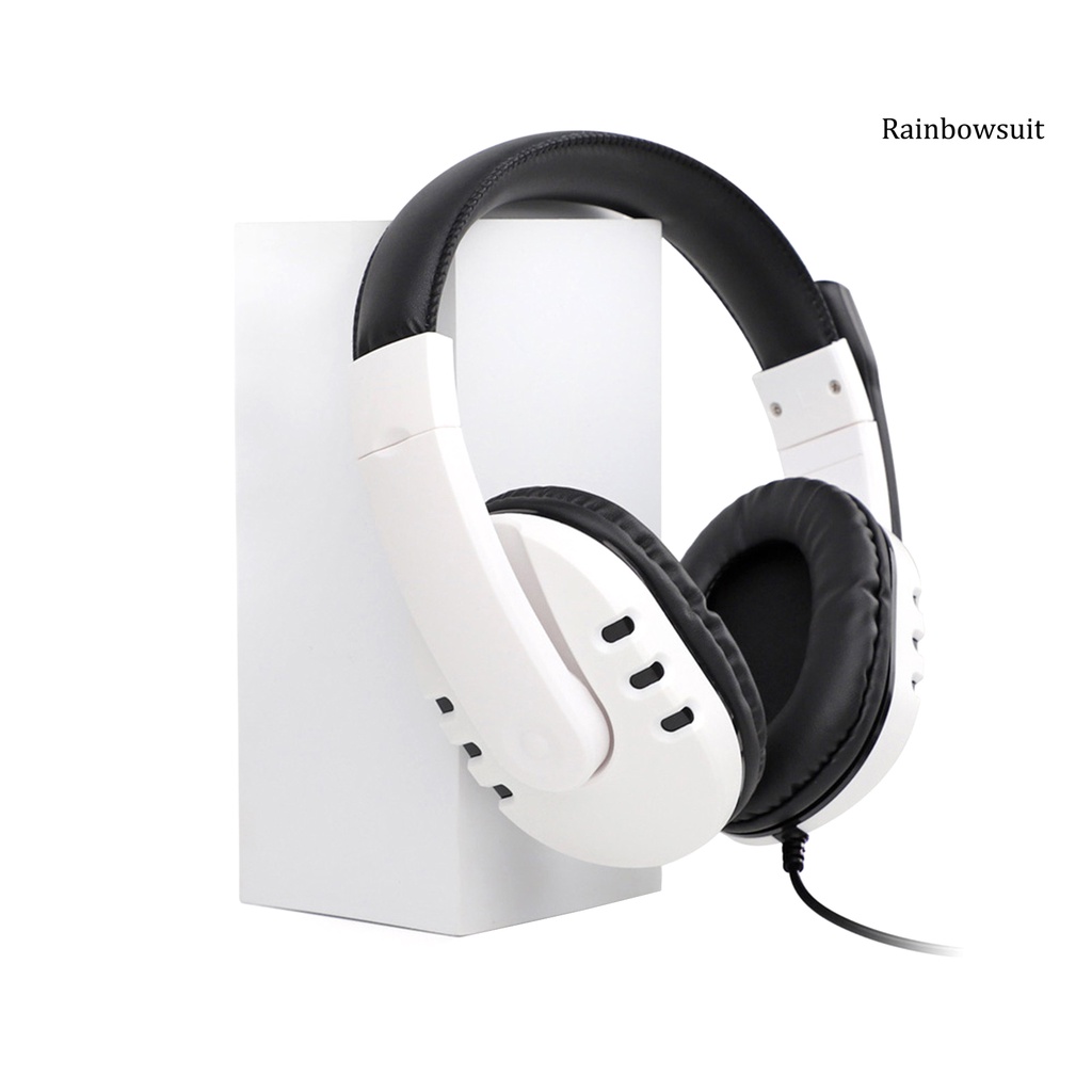 RB- Headset Wired Stereo Surround Plastic Head-mounted Gaming Headphone for PS5 PS4 Pro/Slim