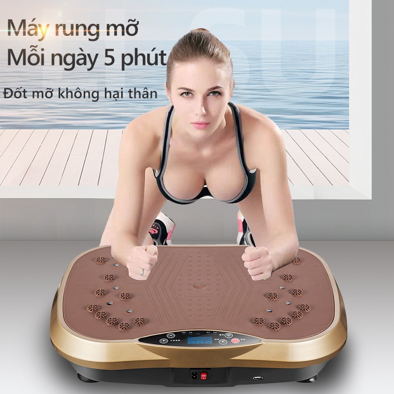 Máy chạy bộ rung tùy chỉnh tốc độ theo ý thích máy tập thể thao rung thông minh OT119P/SP1000B