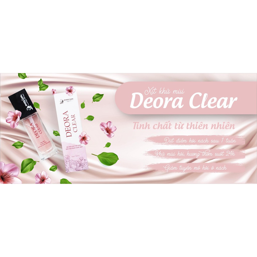 [Combo 2 lọ][Chính hãng] Xịt khử mùi hôi nách Deora Clear - Quyên Lara [ 50ml ] | BigBuy360 - bigbuy360.vn