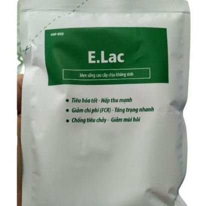 Men sống cao cấp chịu kháng sinh Elac 100g - Tăng cường tiêu hóa, giảm mùi phân, chống tiêu chảy vật nuôi