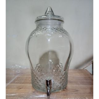 Bình Thủy Tinh Ngâm Rượu Thủy Tinh Kim Cương 15 lít có vòi