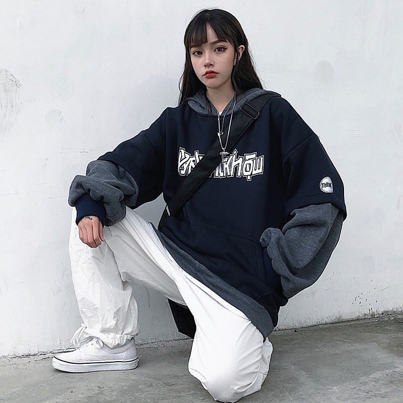 Áo Hodie Nam/Nữ dày form rộng có mũ cá tính cute