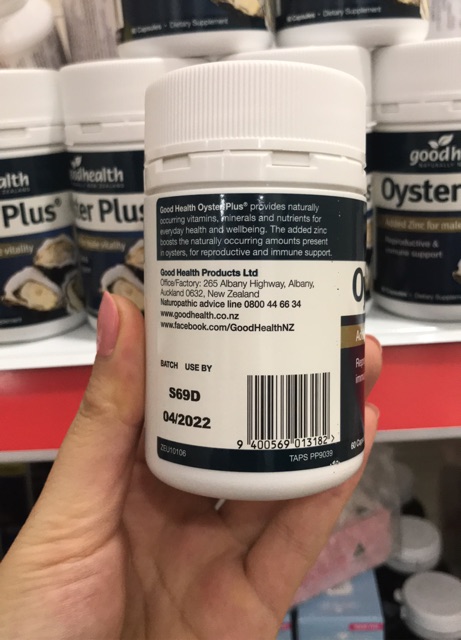 Tinh chất hàu Oyster Plus Good Health 60v Úc