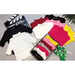 Sale Áo cổ thêu mèo cho bé
