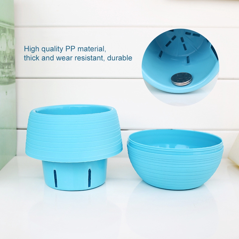 Chậu Trồng Hoa Mini Màu Trơn Dùng Trang Trí Nội Thất
