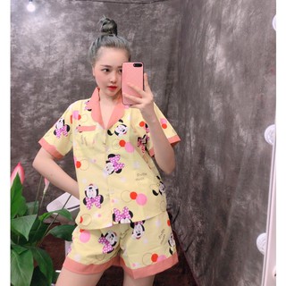 ĐỒ BỘ Pyijama kate thái tay ngắn quần đùi mẫu mới nhất