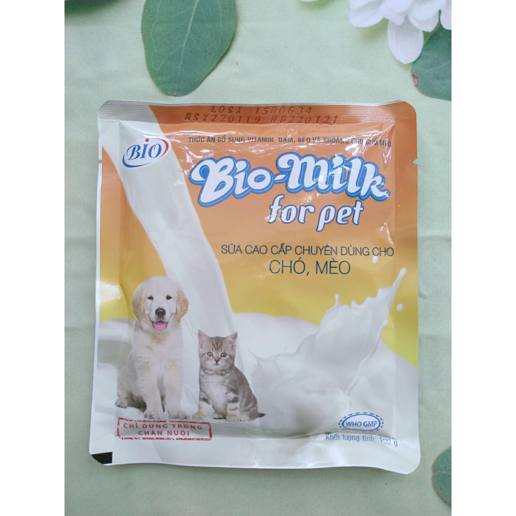 Sữa cho chó mèo bio gói 100gr