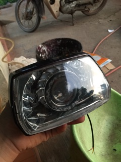 Đầu đèn pha led dành cho xe Dream đầu bằng
