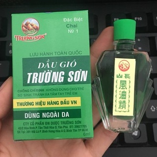 Dầu gió TRƯỜNG SƠN chai 6ml