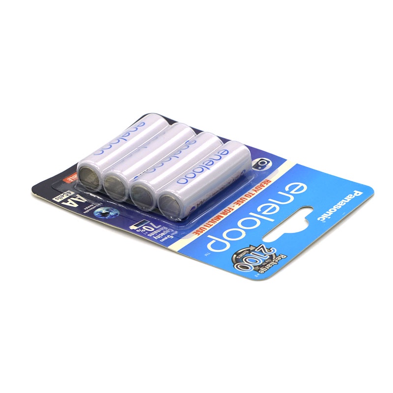 Combo 04 viên pin tiểu AA sạc lại Eneloop 1900mAh có thể sạc lại 2100 lần, có thể thay thế pin 1,5V