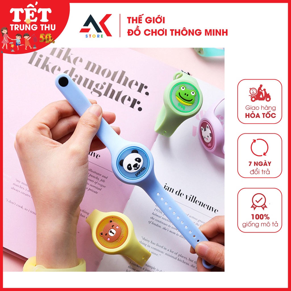 Đồng hồ chống muỗi cho bé, đồng hồ tinh dầu chống muỗi có đèn phát sáng