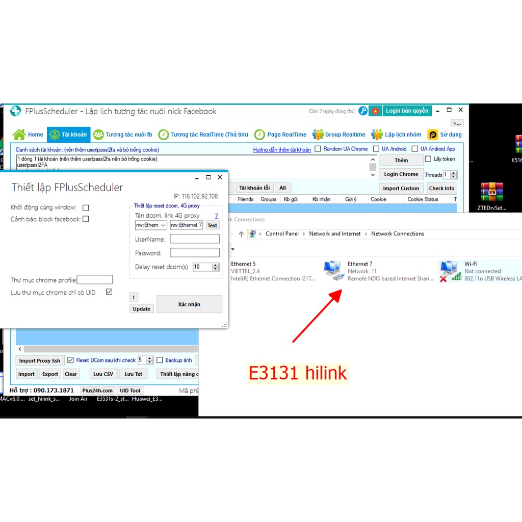 Usb Dcom 3G Huawei E3131 , dcom đổi ip đổi MAC, bản stick và hilink