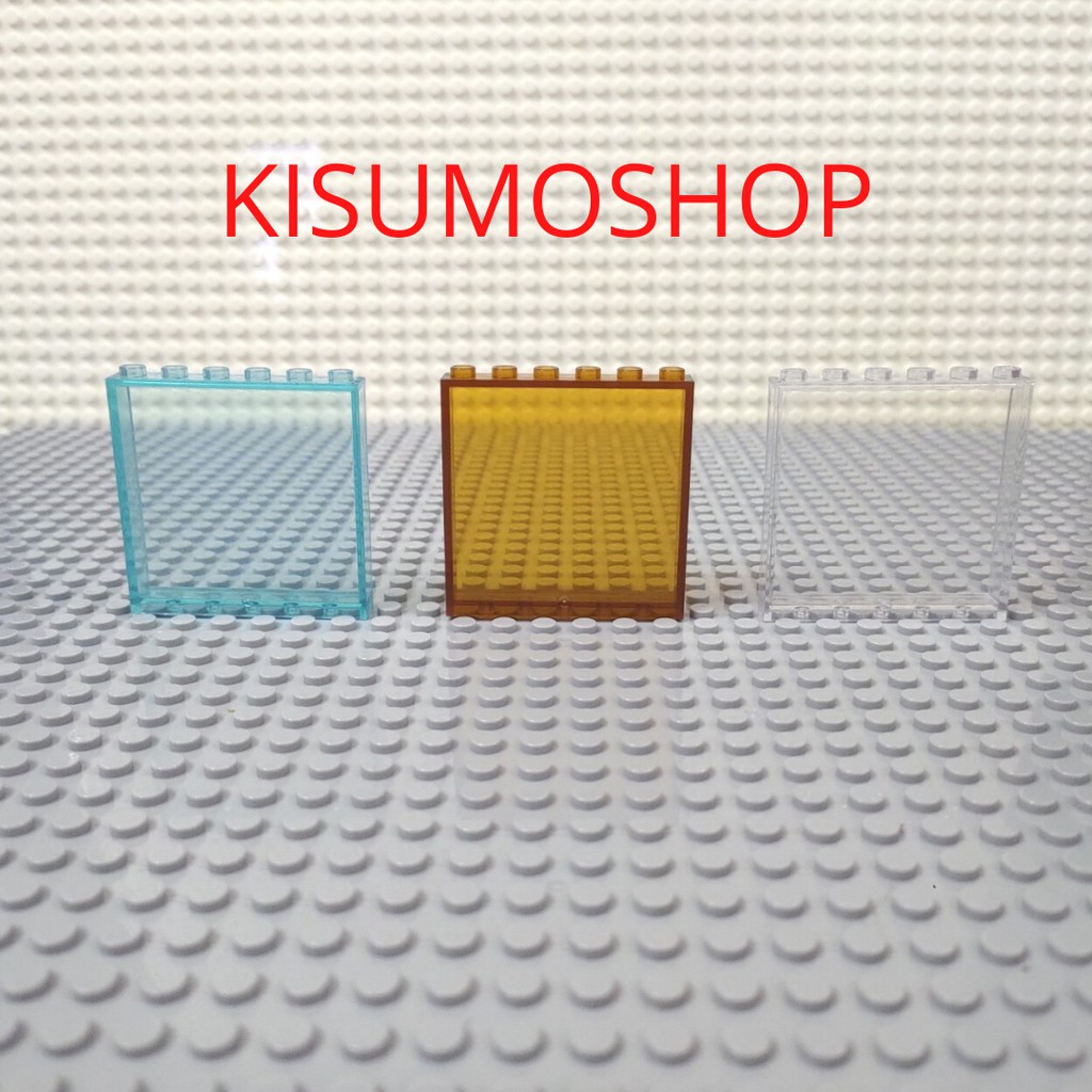 Phụ kiện moc 1 tấm kính trong suốt 6x6 tương thích part 59349 b24