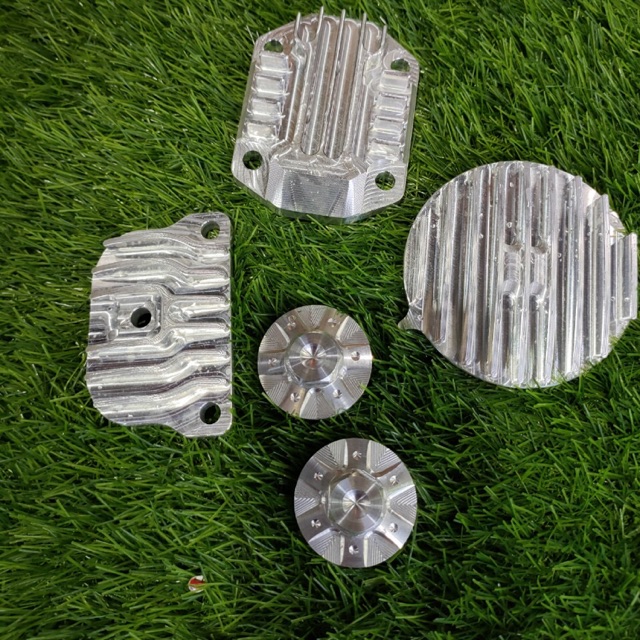 full bộ combo nắp đầu DR và Wave nhôm cnc
