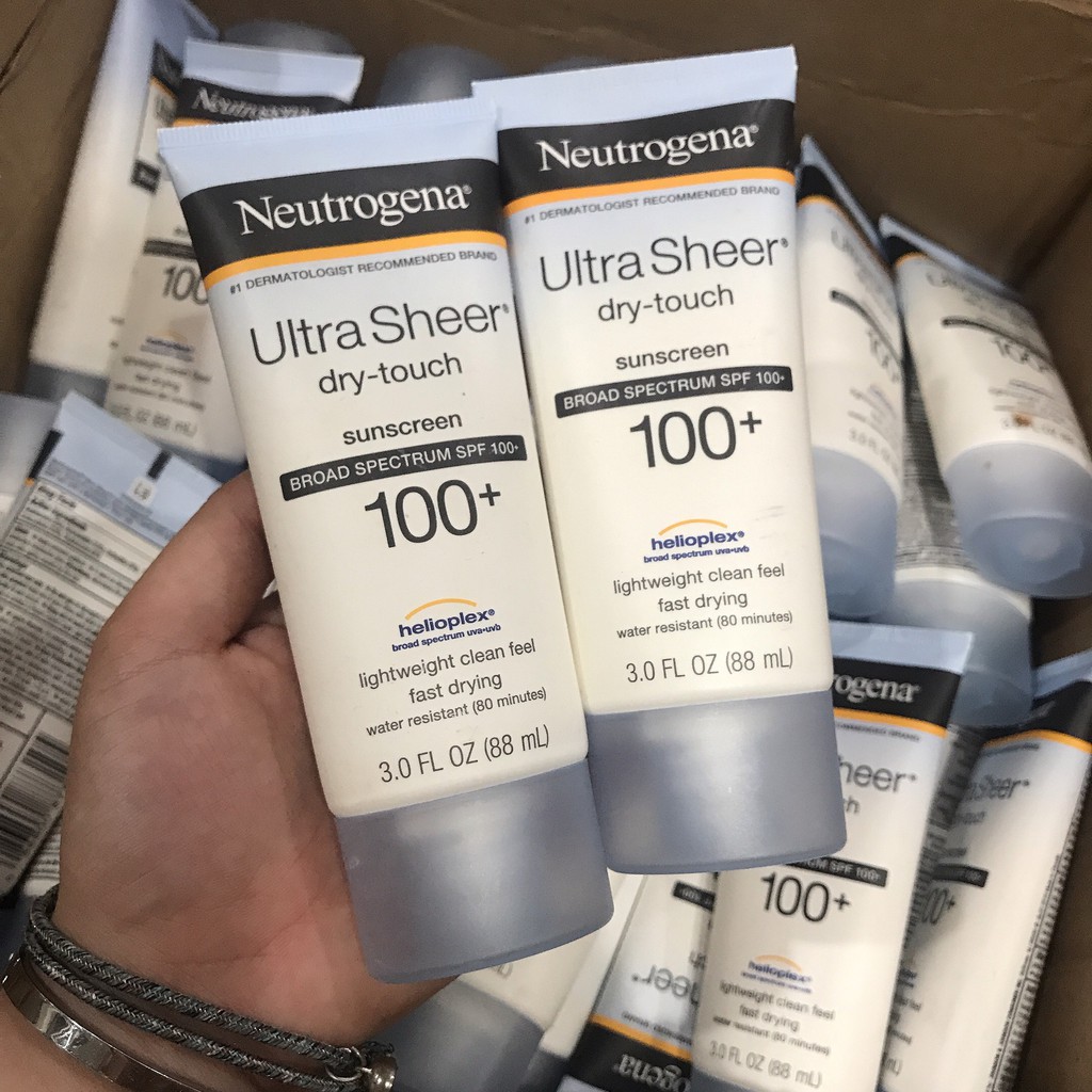 Kem chống nắng Neutrogena Ultra Sheer SPF 100 PA +++ #88ml