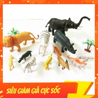 BỘ ĐỒ CHƠI MÔ HÌNH THÚ DỮ RỪNG XANH