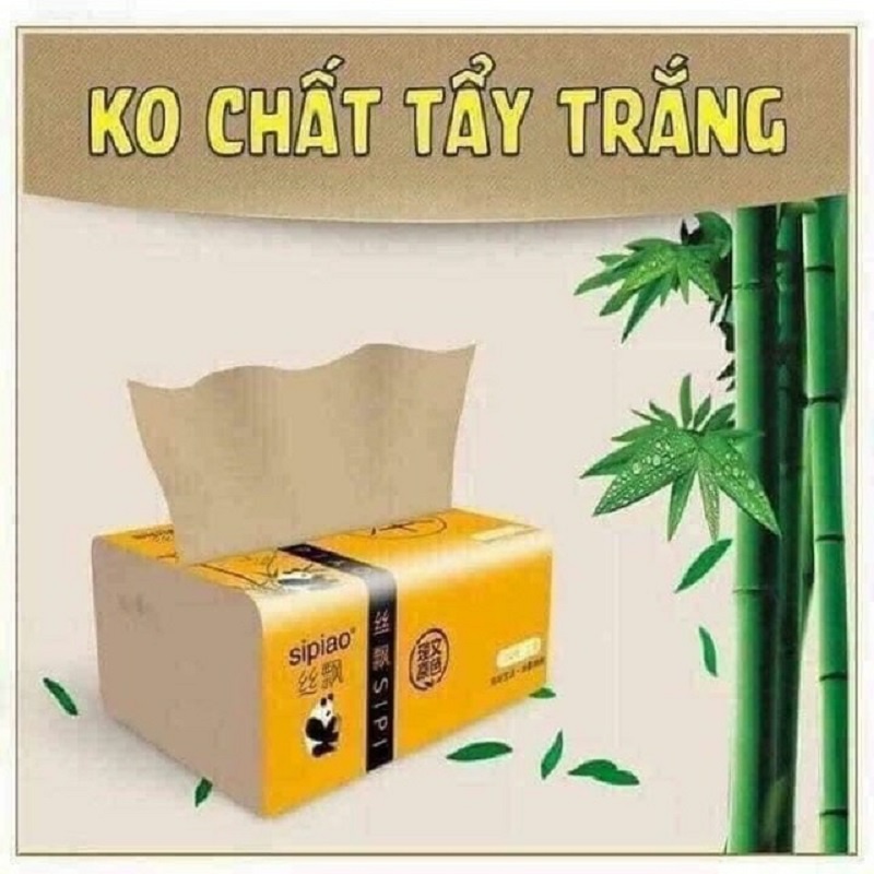 Gói Giấy Ăn Gấu Trúc XIPIAO Siêu Dai, Siêu Mềm Mịn, Hàng Chuẩn Loại 1 Đủ 300 Tờ