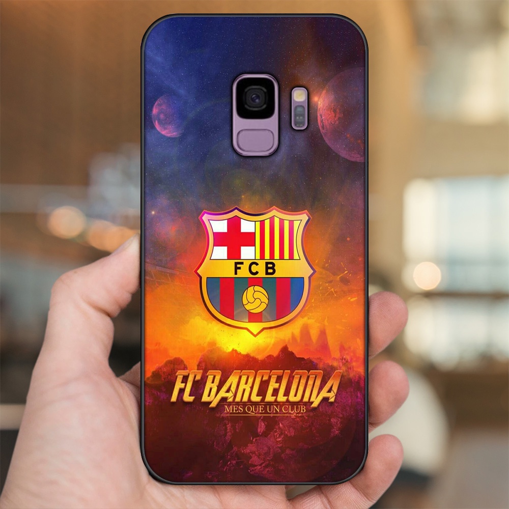 Ốp lưng Samsung S9 viền đen in hình Barcelona Barca